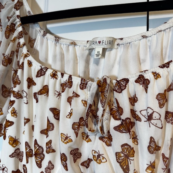 Y2K 90s Butterfly Minidress - Picture 3 of 4